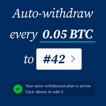 address to withdraw bitcoin